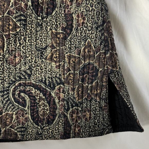 Orvis Reversible Paisley Quilted Jacket Sz S Button-Up Mandarin Cottagecore Boho - Picture 13 of 16